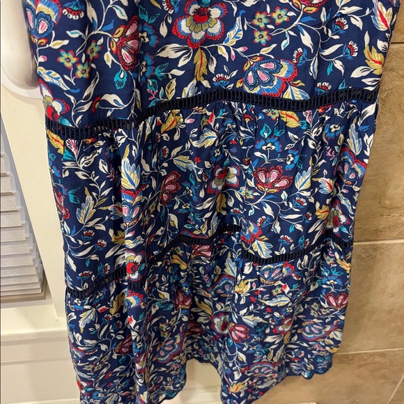 Johnny Was Demarne Bohemian Style tea length dress with short sleeves. Size M. - Picture 5 of 7